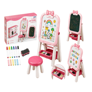 2- in -1 Art Easel Pink Learning Toy in Qatar