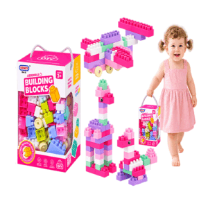 Building Blocks - pink (160PCS) Magnetic Toy in Qatar