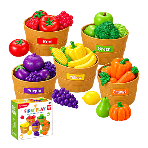 Fruits & Vegetables 5 Color Educational Toy in Qatar