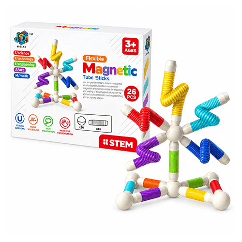 Magnetic Tube Sticks-26pcs Magnetic Toy in Qatar