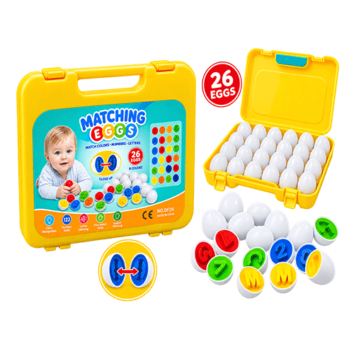 Matching eggs Letters Learning Toy in Qatar