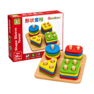 Shape Sleeve Tower Educational Toy in Qatar