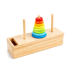 Wooden Hanoi Tower Educational Toy in Qatar